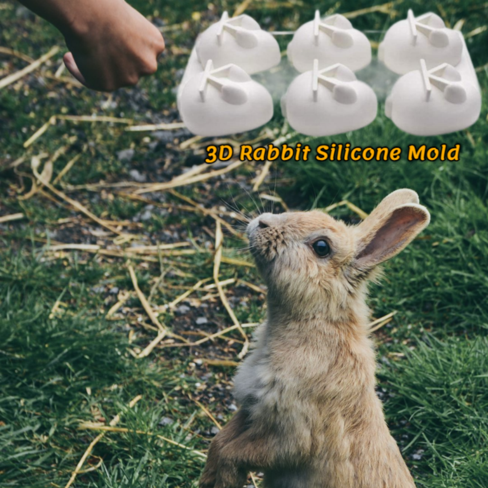 Candle Supplies Eu - 3D Rabbit Silicone Soap Mold DIY