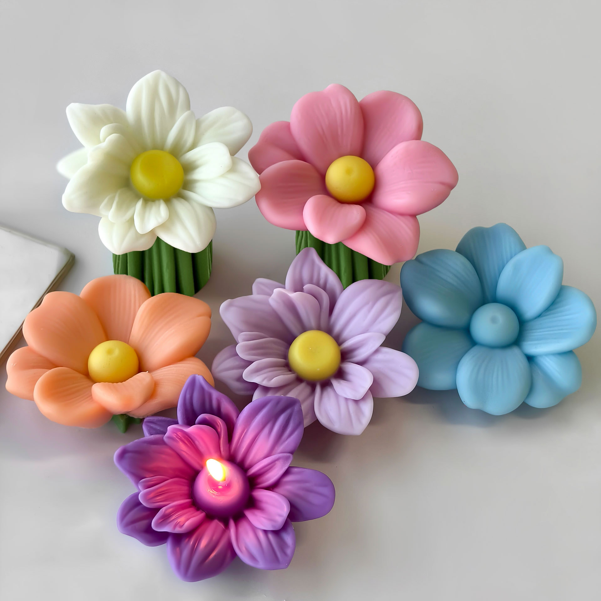 Candle Supplies Shop - DIY Flowers Aroma Candle Silicone Mold
