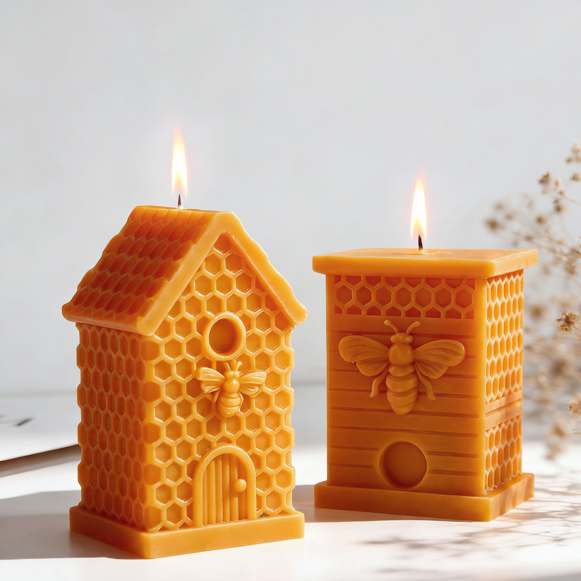 Candle Supplies Shop - DIY Beehive Relief Bee Silicone Candle