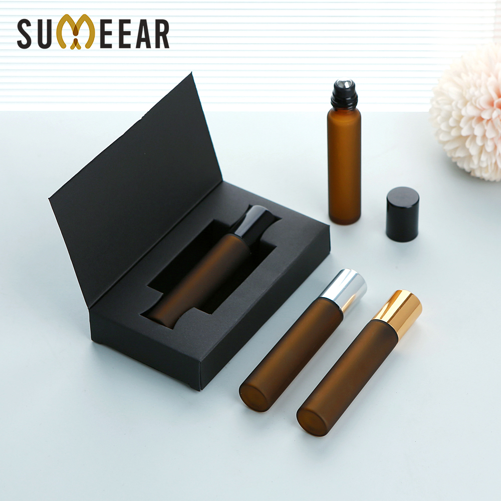 Fragrance Oil 10Ml - 50 Pieces 10ml Tea-colored Frosted Glass