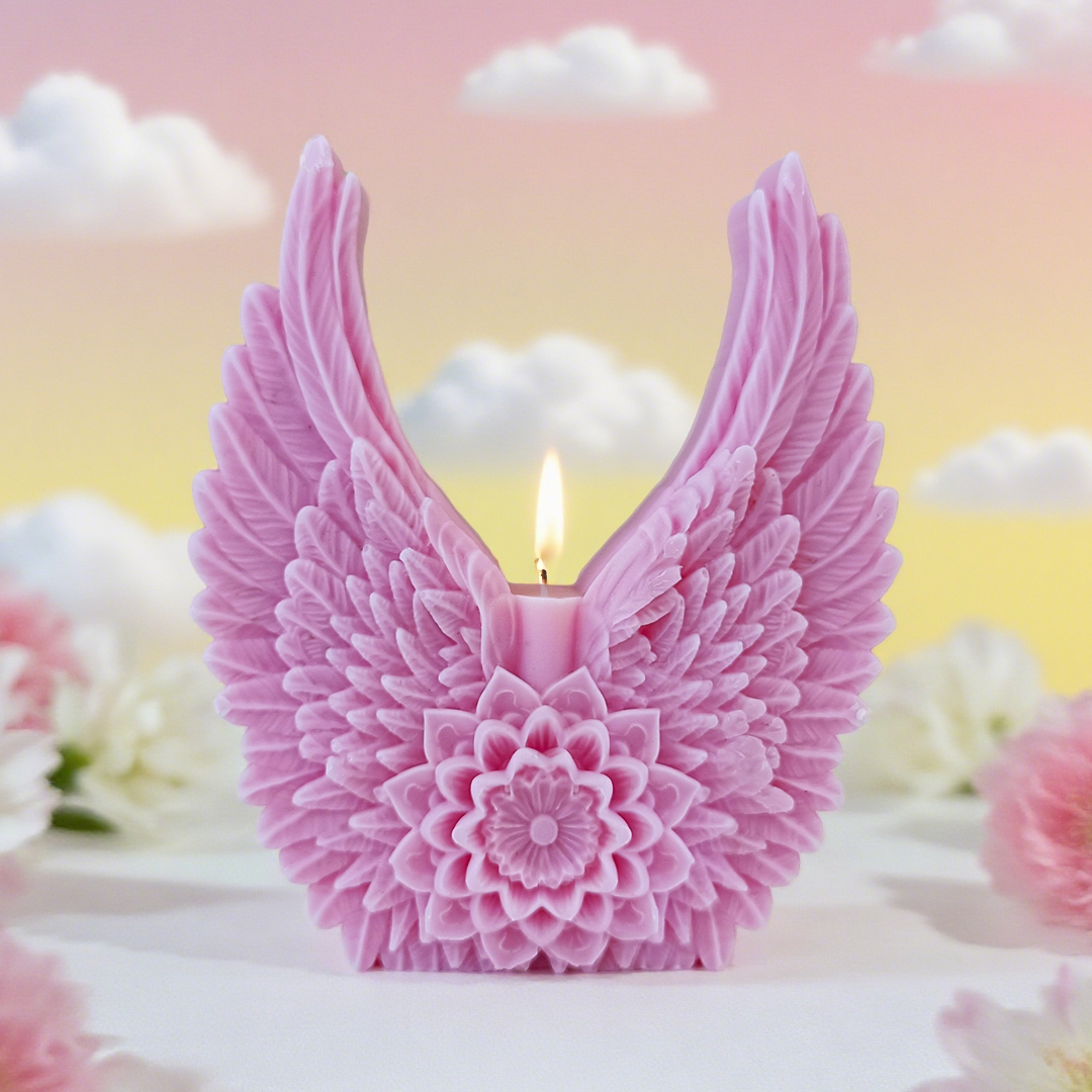 Candle Supplies Shop - Flowers Wing Handmade Candle Mold DIY