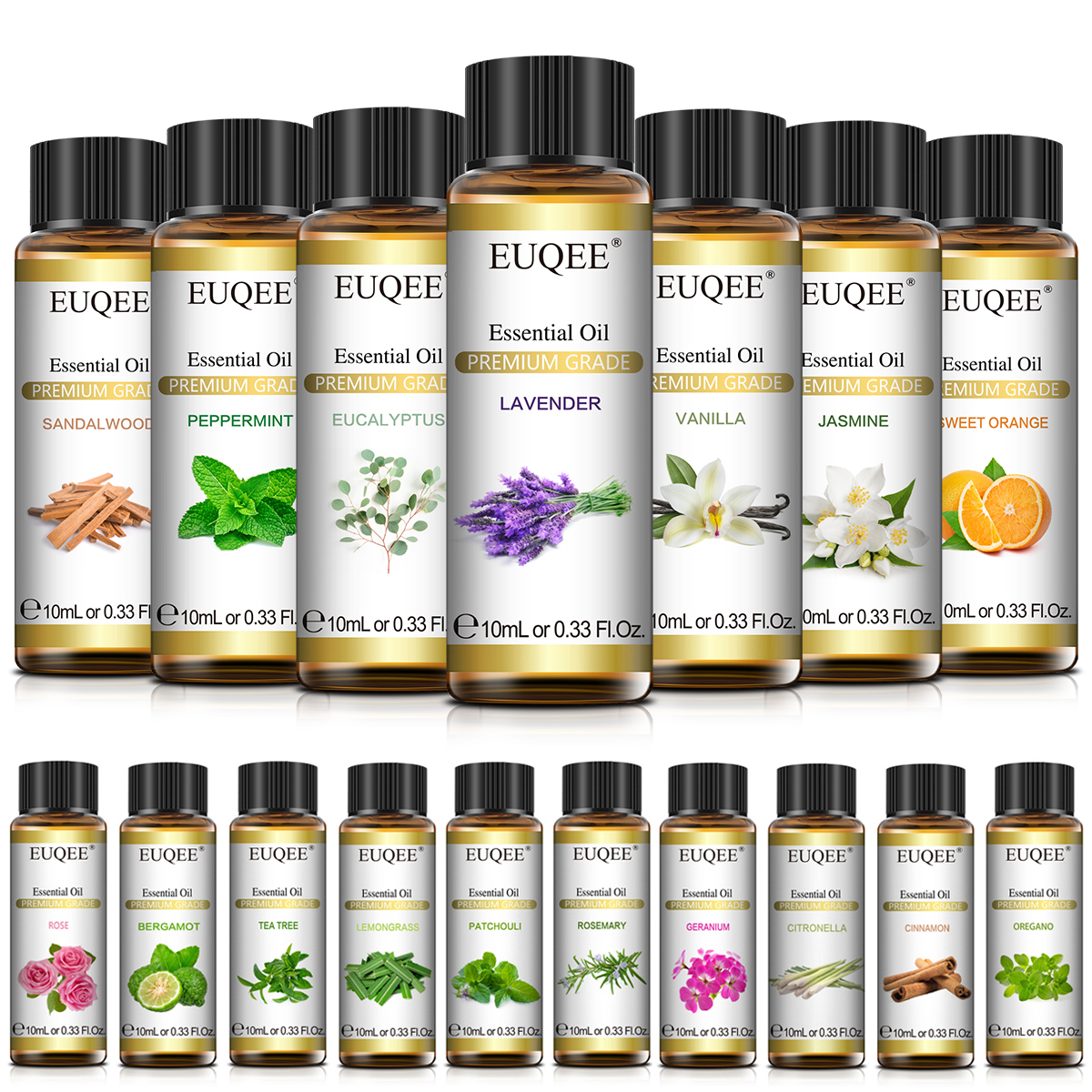 Fragrance Oil 10Ml - EUQEE 10ml Pure Natural Essential Oil