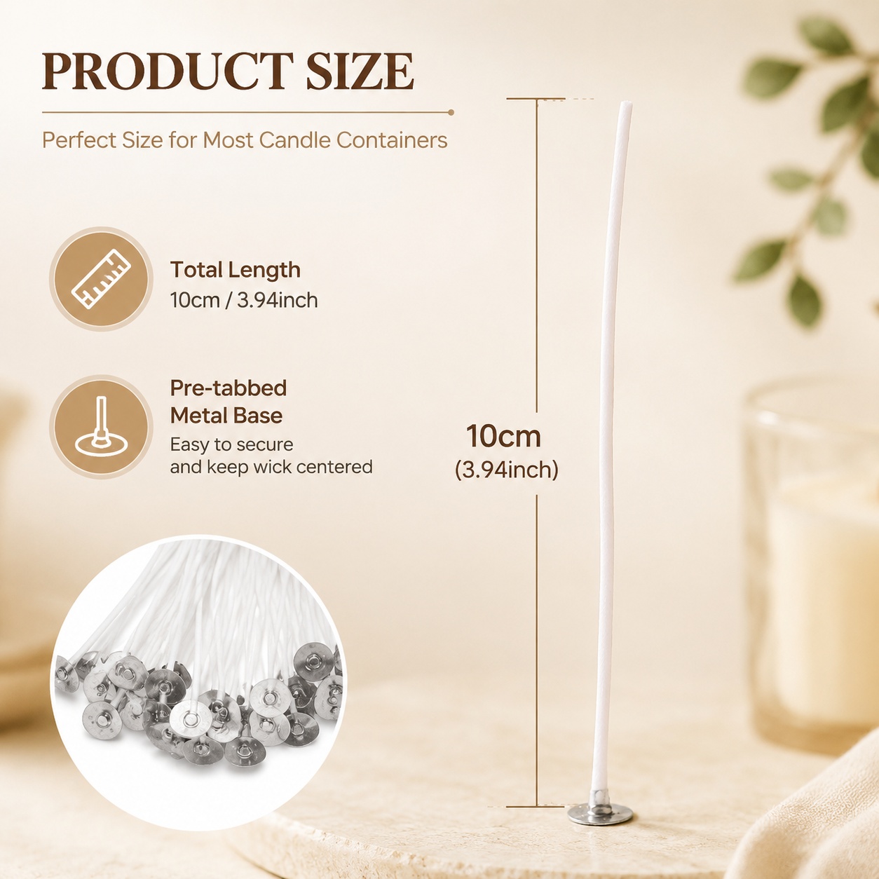 Smokeless Candle Wicks Soy wax - Candle Supplies Shop ulasan dan harga