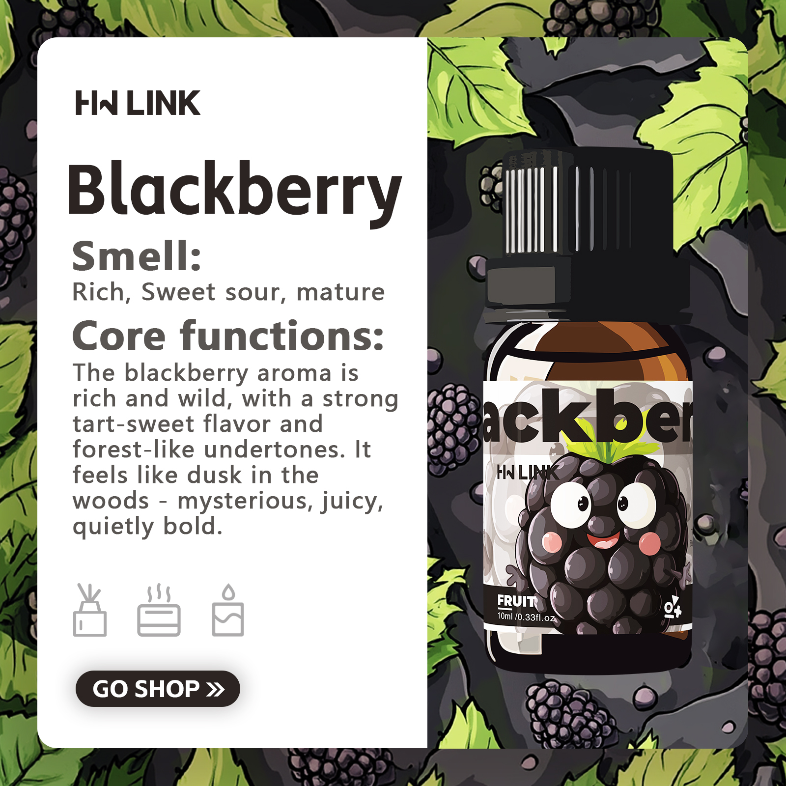 Blackberry Essential Oil  10ml - Fragrance Oil 10Ml ulasan dan harga