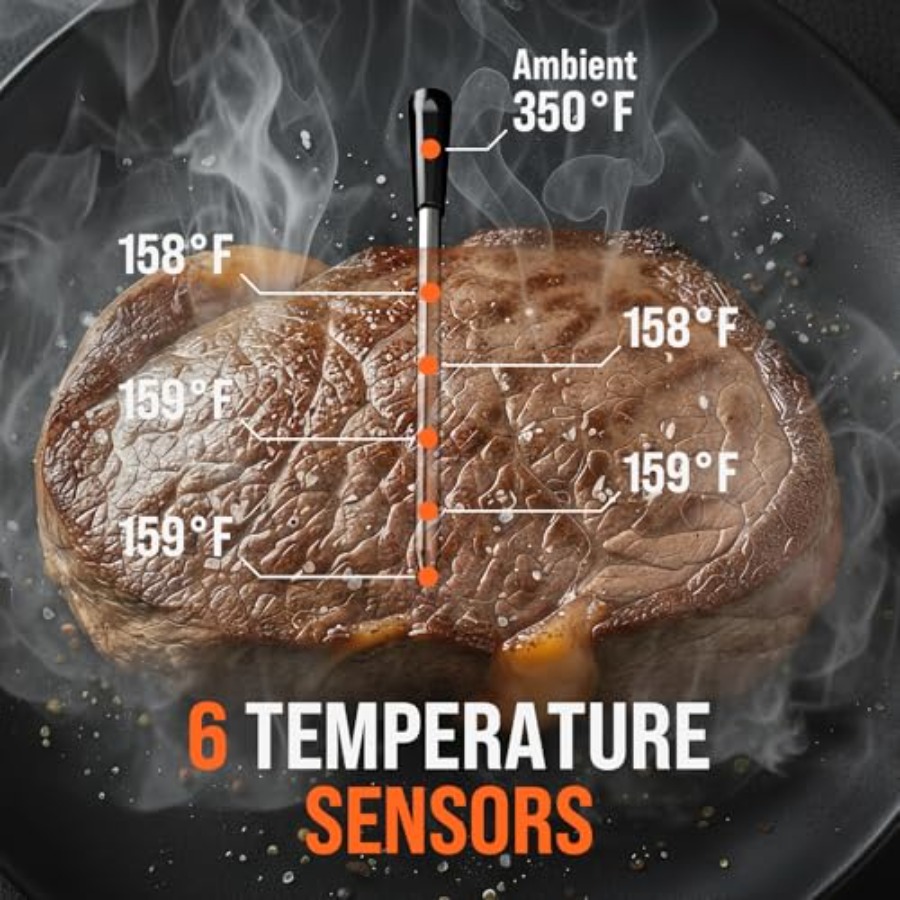Upgraded Smart Bluetooth Wirel - Digital Thermometer Probe ulasan dan harga