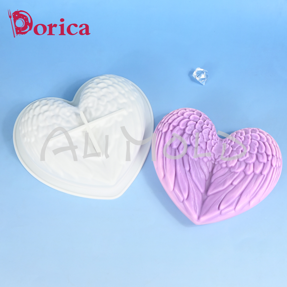 Dorica 3D Wings Heart Silicone - Candle Supplies Eu ulasan dan harga