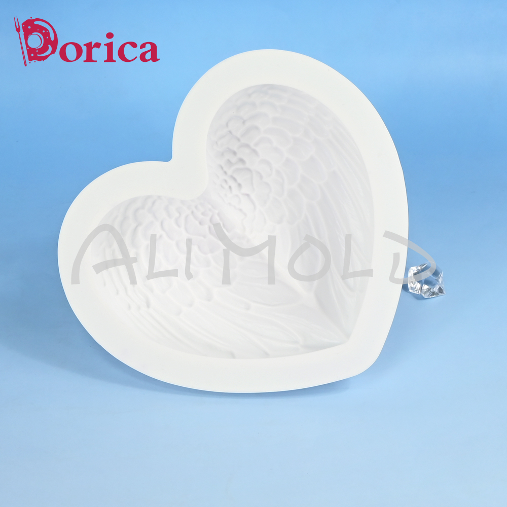 Dorica 3D Wings Heart Silicone - Candle Supplies Eu ulasan dan harga