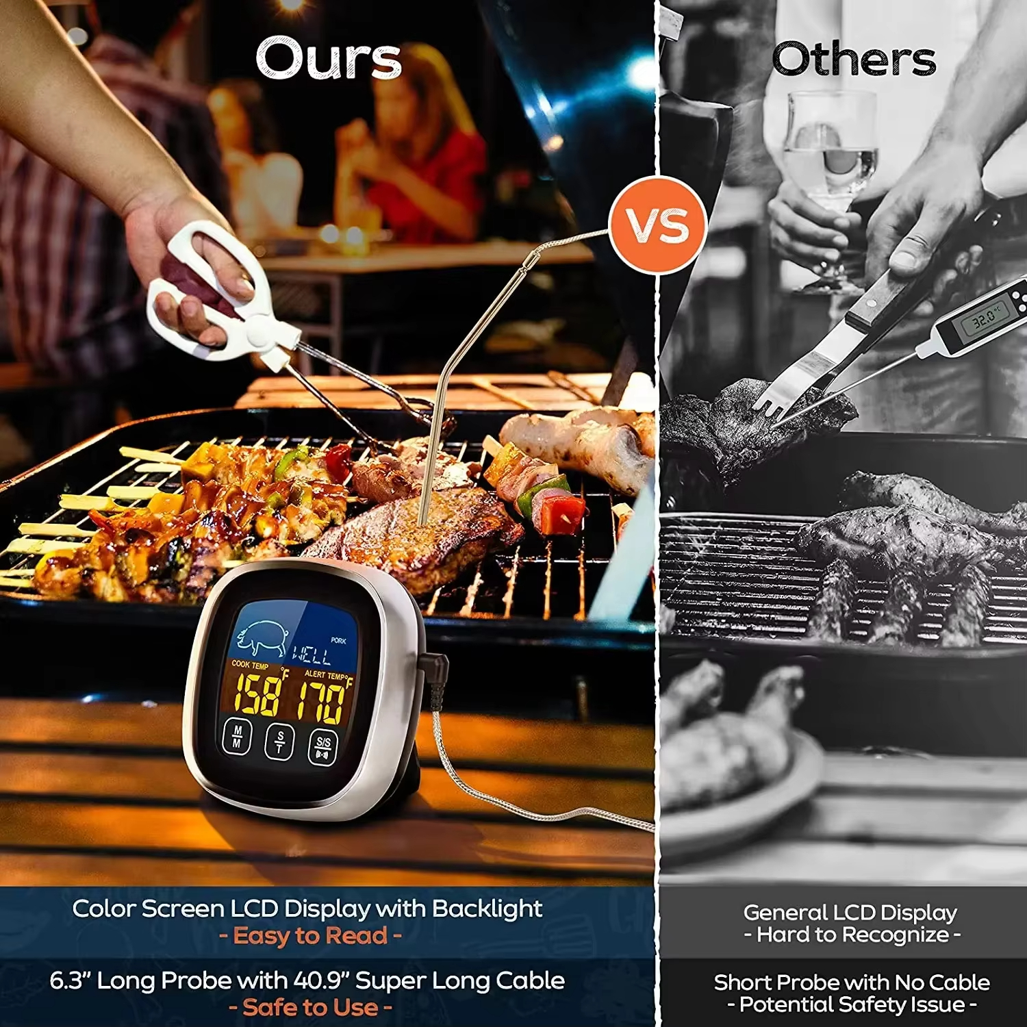 HOMEFISH Digital Meat Kitchen  - Digital Thermometer Probe ulasan dan harga