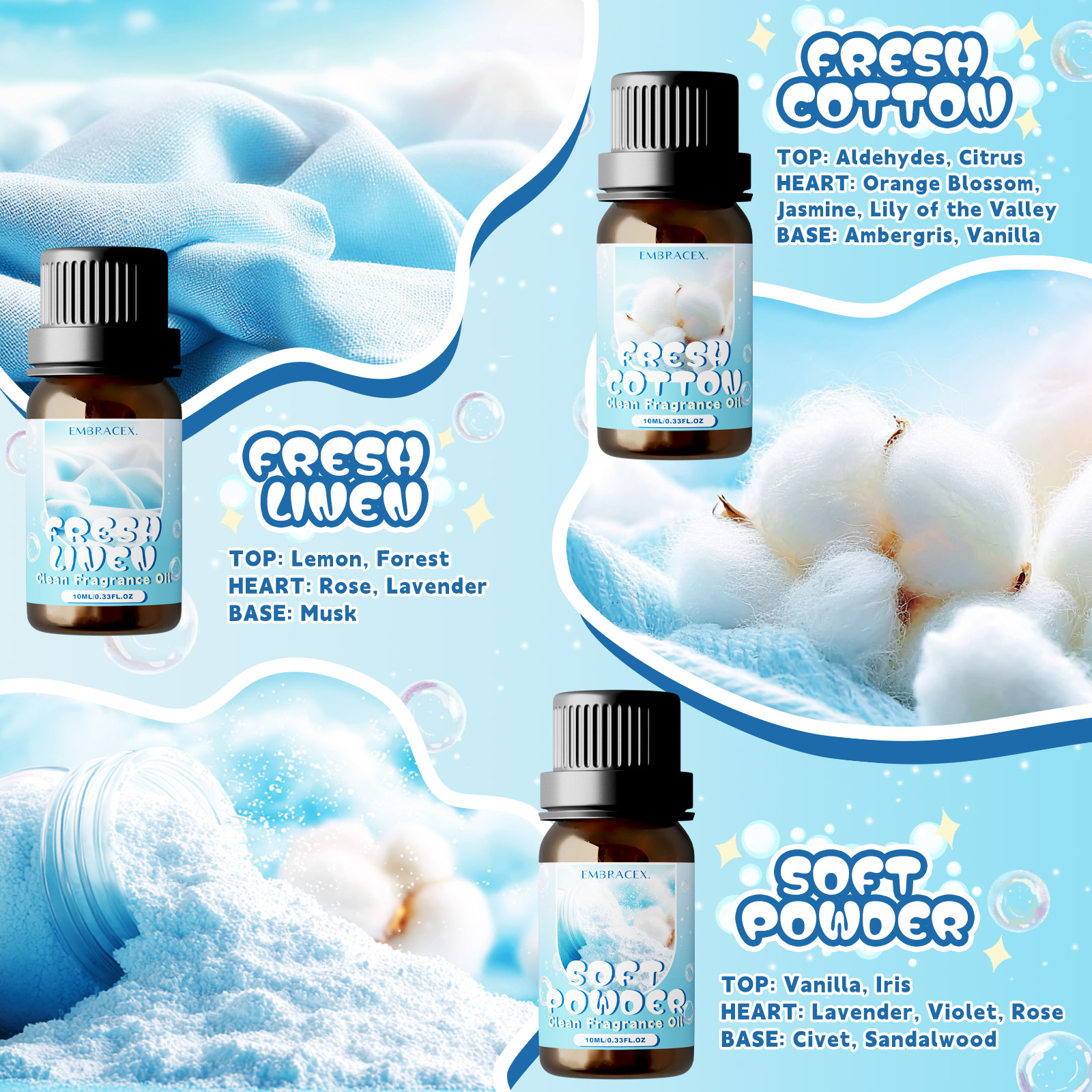 10ml Soft Powder Essential Oil - Fragrance Oil 10Ml ulasan dan harga